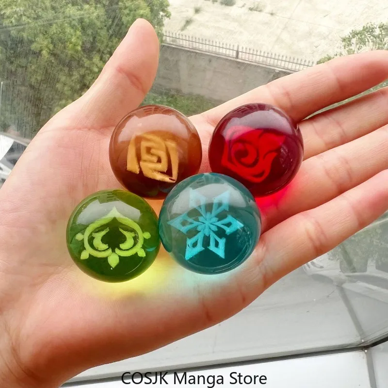 Lighting Decoration Ideas - Lampu Malam Bola Kaca Elemen Genshin