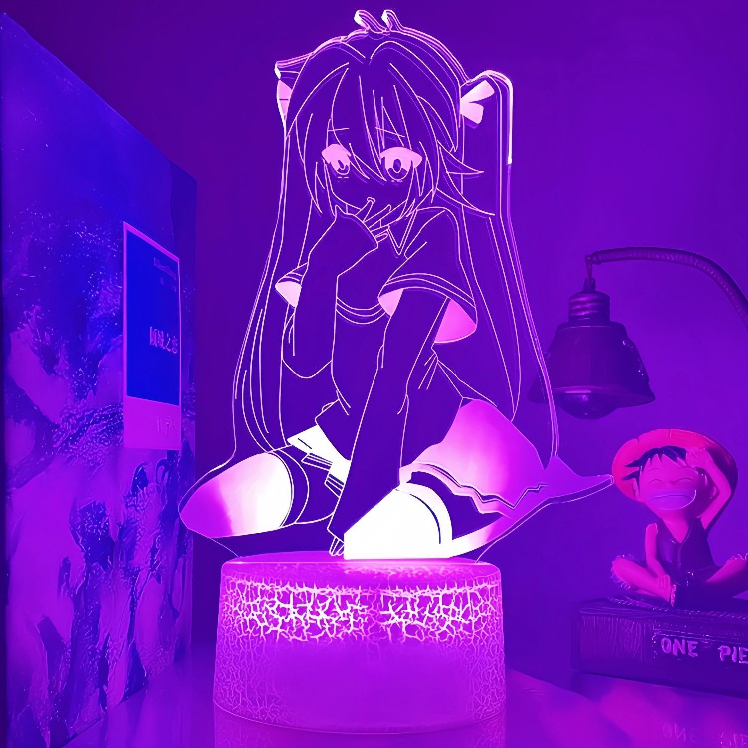 Lighting Decoration Ideas - Perlengkapan Anime Hatsune Miku Figur LED