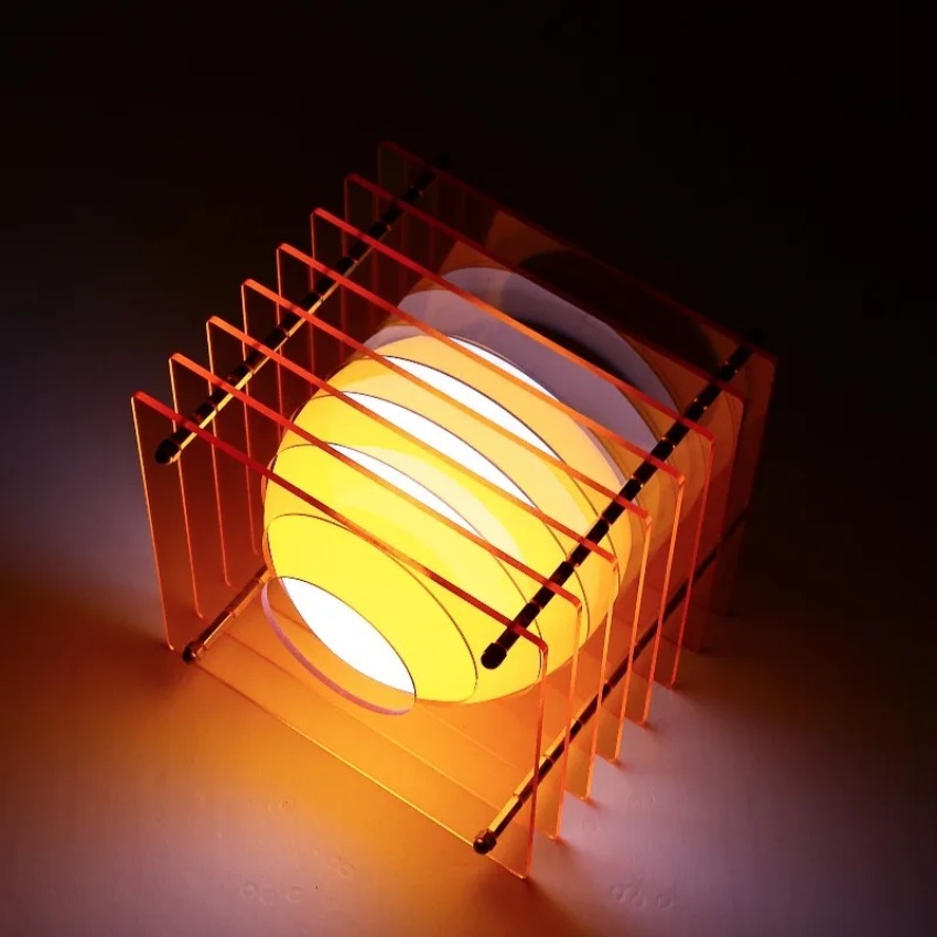 Lighting Decoration Ideas - Lampu Bulan DIY Akrilik Seribu Lapis