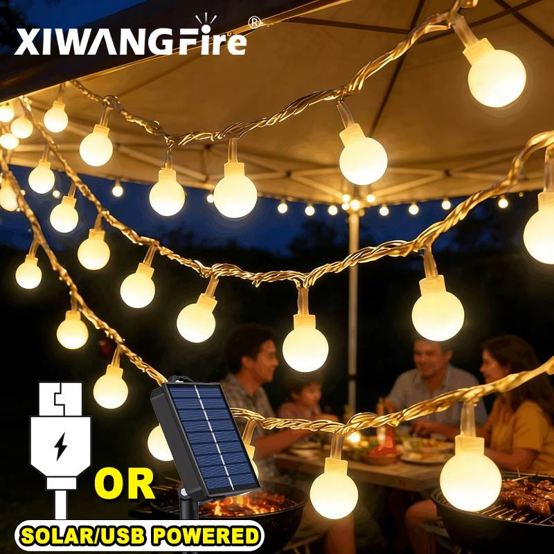 Lampu String Tenaga Surya/USB/ - Lighting Christmas Decor ulasan dan harga