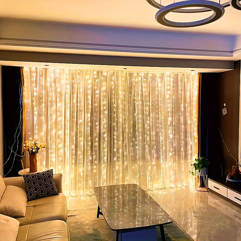 Lampu Tali Tirai LED USB denga - Lighting Decoration Ideas ulasan dan harga