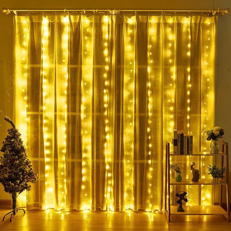 Lampu Tali Tirai LED USB denga - Lighting Decoration Ideas ulasan dan harga