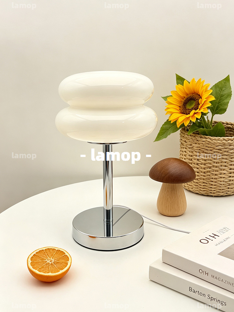 Lampu Meja Bauhaus Cream-Globe - Lighting Decor Bedroom ulasan dan harga