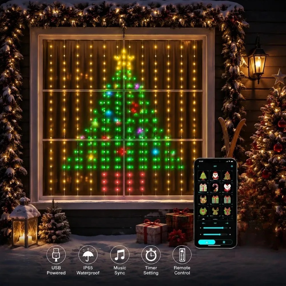 Lampu Hias Natal LED, Lampu Ti - Lighting Christmas Decor ulasan dan harga