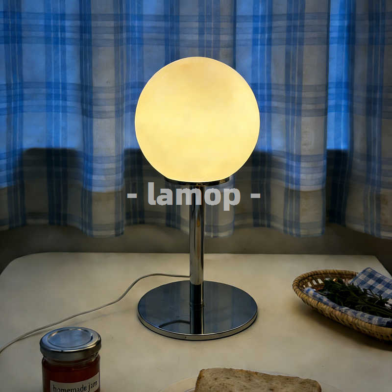 Lampu Meja Krom Bulat Putih Su - Decor Lighting Lamps ulasan dan harga