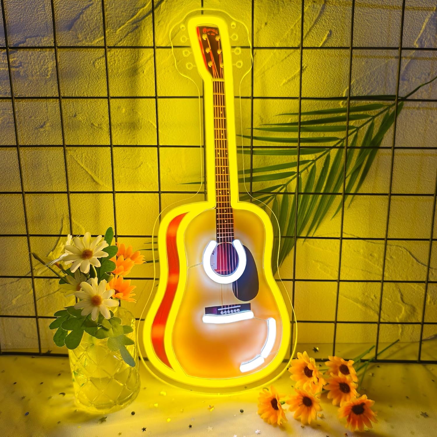 Lampu Neon LED Gitar Akustik,  - Lighting Christmas Decor ulasan dan harga